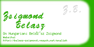 zsigmond belasz business card